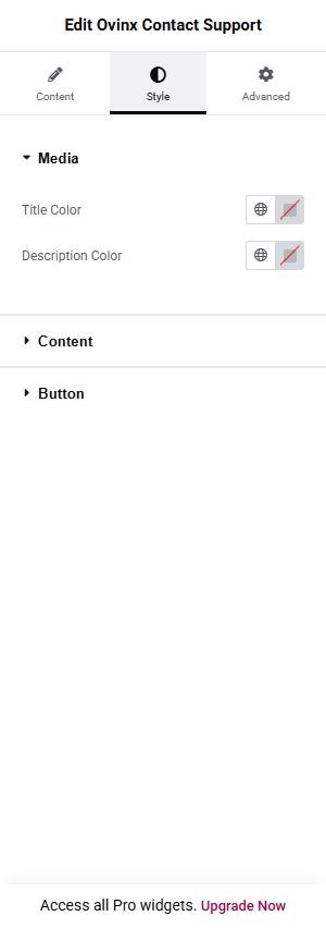 Ovinx Contact Support style