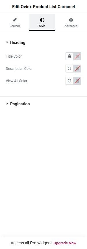 Ovinx Product List Carousel style