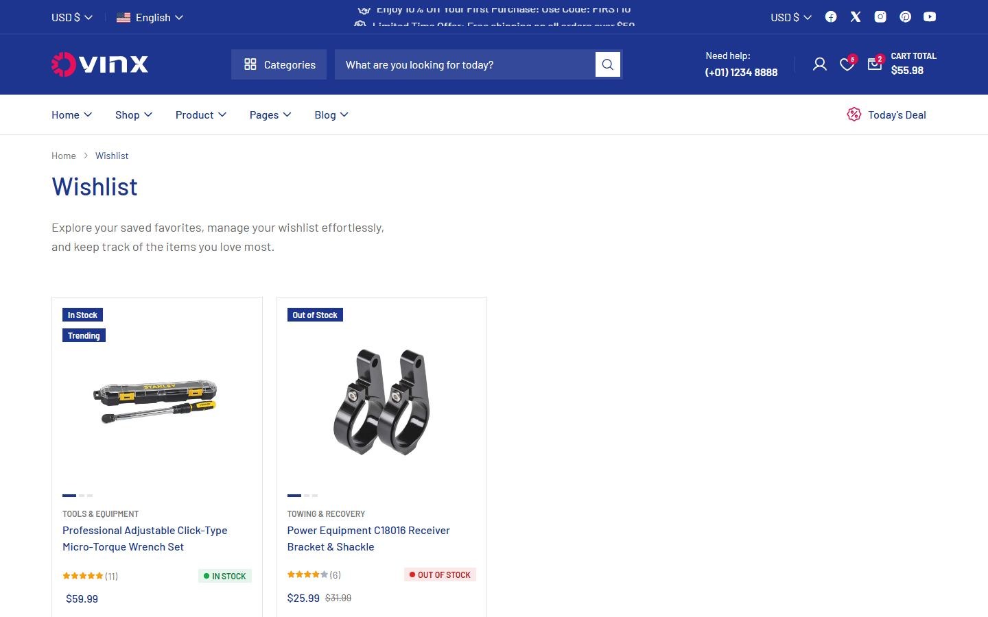 Product Wishlist