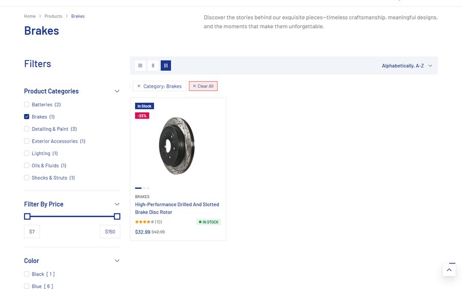 Brakes category