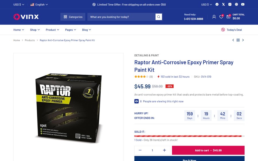 Product on sale
