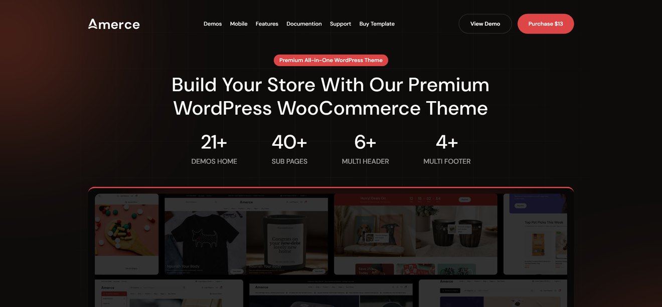 Amerce – Multipurpose eCommerce WordPress Theme