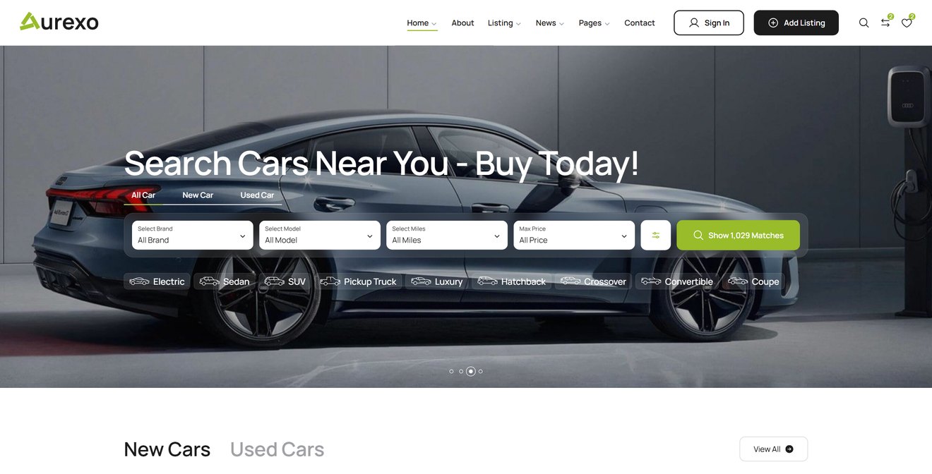 Auxero | Car Dealer & Listing HTML5 Template