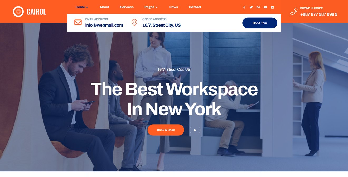Coworking & Creative Space Elementor Template Kit