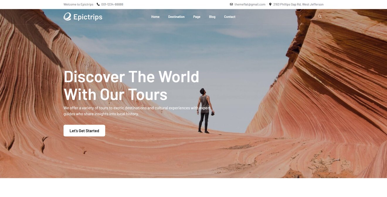 EpicTrips – Travel & Tour Elementor Template Kit