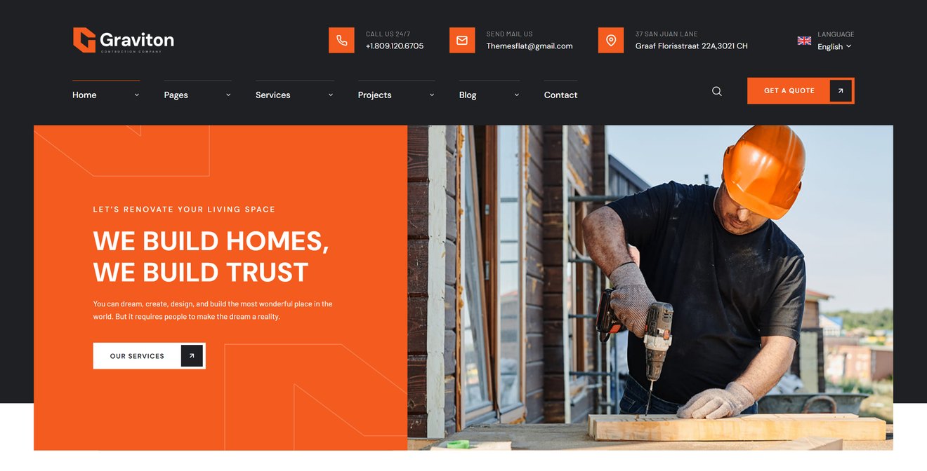 Graviton – Construction HTML Template