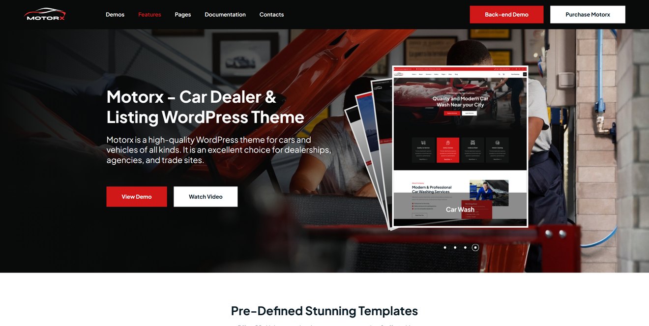 Motorx – Car Dealer & Listing WordPress Theme