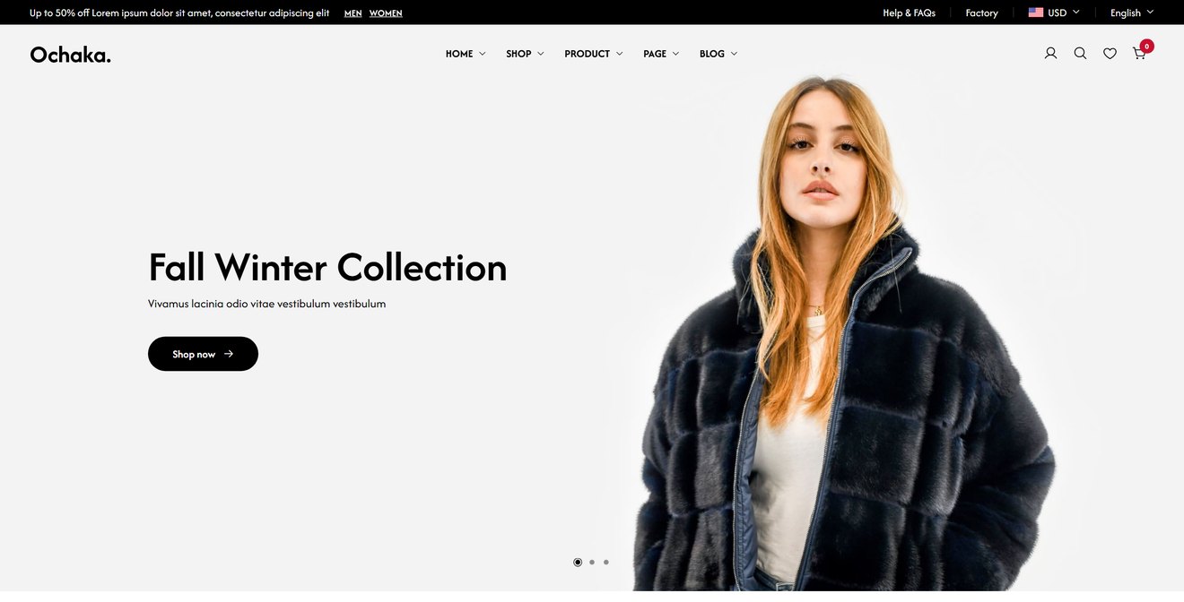 Ochaka. | Multipurpose eCommerce React NextJs Template