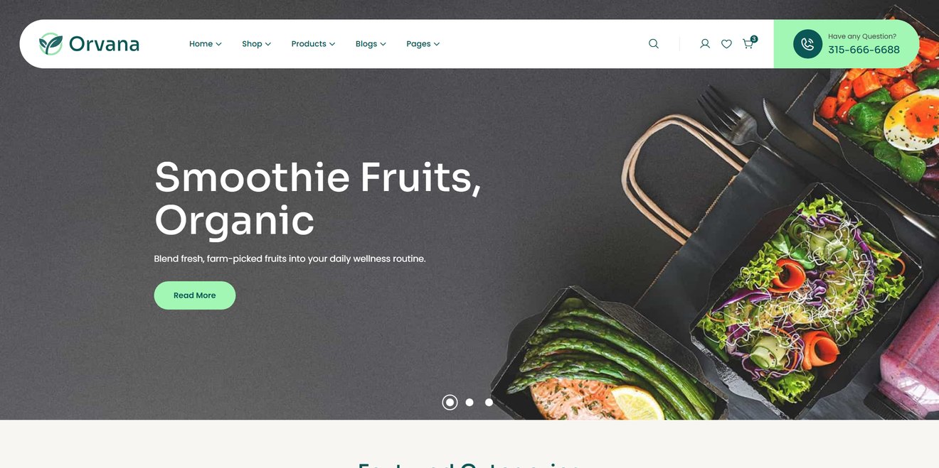 Orvana | Organic & Food Store HTML5 Template