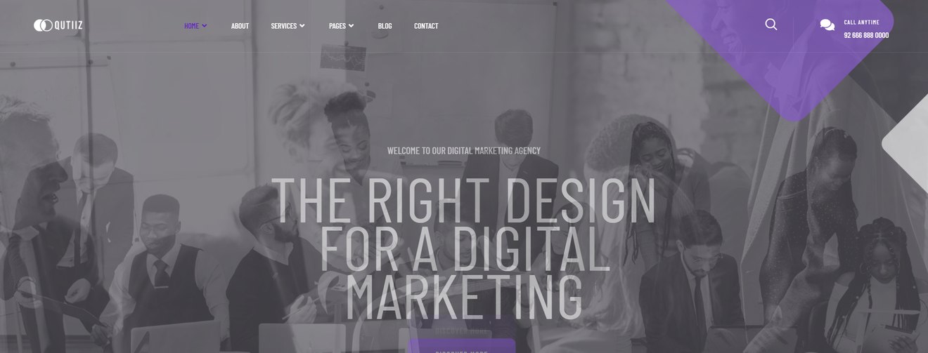 Qutiiz – Digital Marketing Agency Template Kit