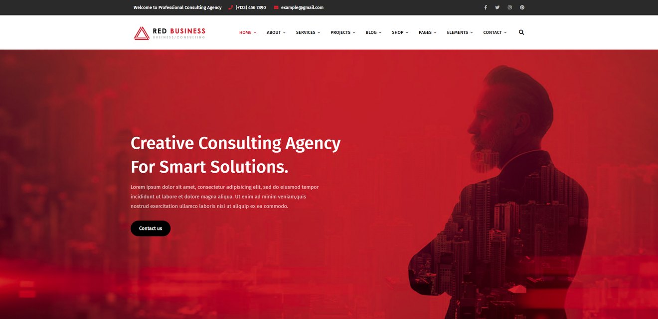 RedBiz – Finance & Consulting Multi-Purpose WordPress Theme