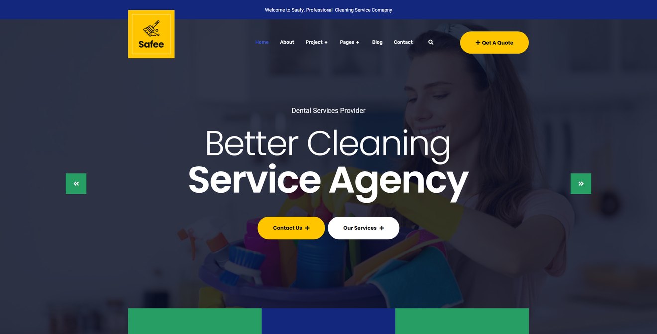 Safee – Cleaning Service Elementor Template Kit