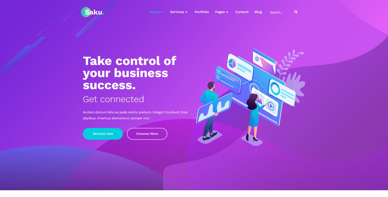 Saku – Business Agency Elementor Template Kit