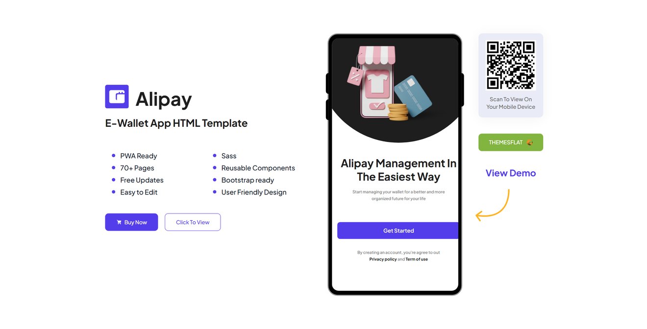 Tfpay | E-Wallet Mobile PWA HTML Template