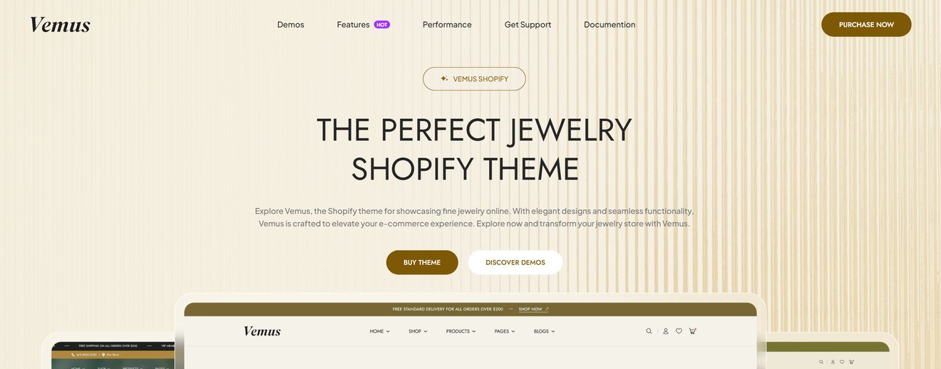 Vemus – Jewelry Store Shopify Theme OS 2.0