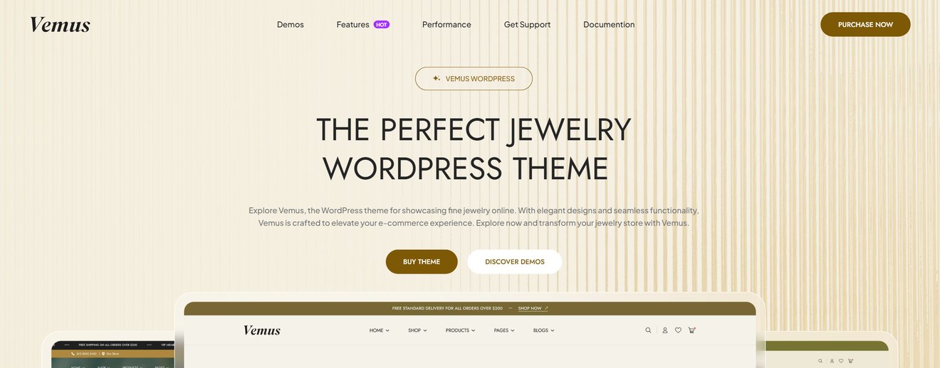Vemus | Jewelry Store WooCommerce WordPress Theme
