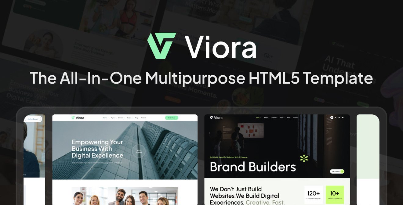 Viora – The All-in-One Multipurpose HTML5 Template