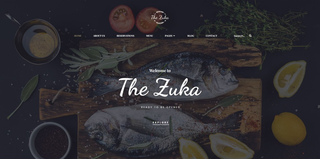Zukares – Restaurant & Cafe Food Elementor Template Kit